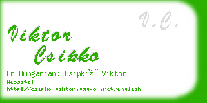 viktor csipko business card